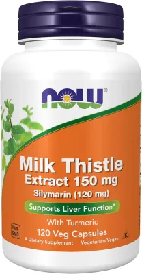 NOW Milk Thistle Extract - 150 mg - 120 Veg Capsules
