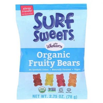 Surf Sweets Organic Fruity Bears Assorted Fruit -- 2.75 oz
