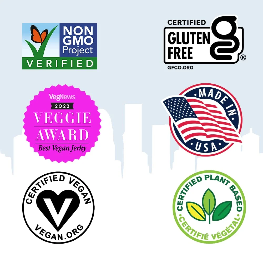 Louisville Vegan Jerky Co. Smoked Black Pepper Soy Jerky 3 oz, 1-Pack