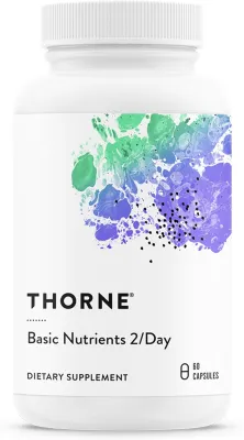 Thorne, Basic Nutrients 2/Day, NSF Certified, 60 Capsules