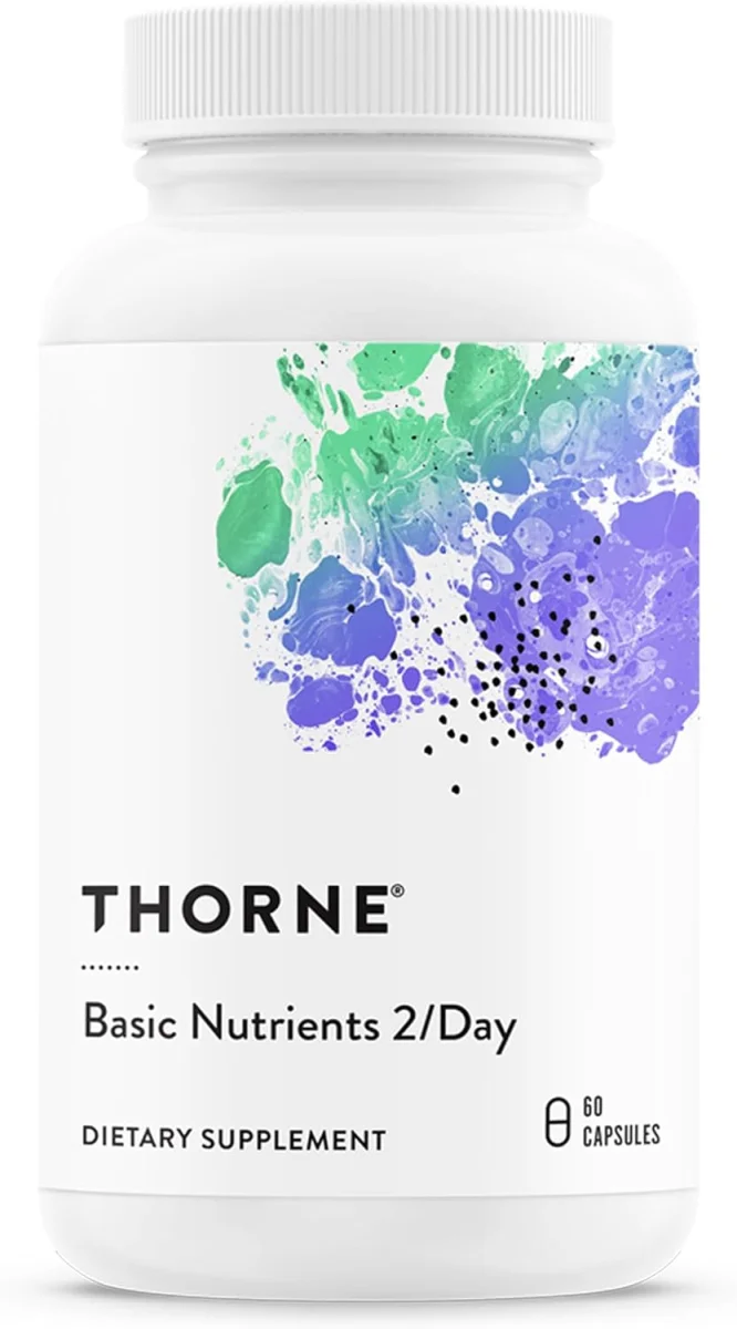 Thorne, Basic Nutrients 2/Day, NSF Certified, 60 Capsules
