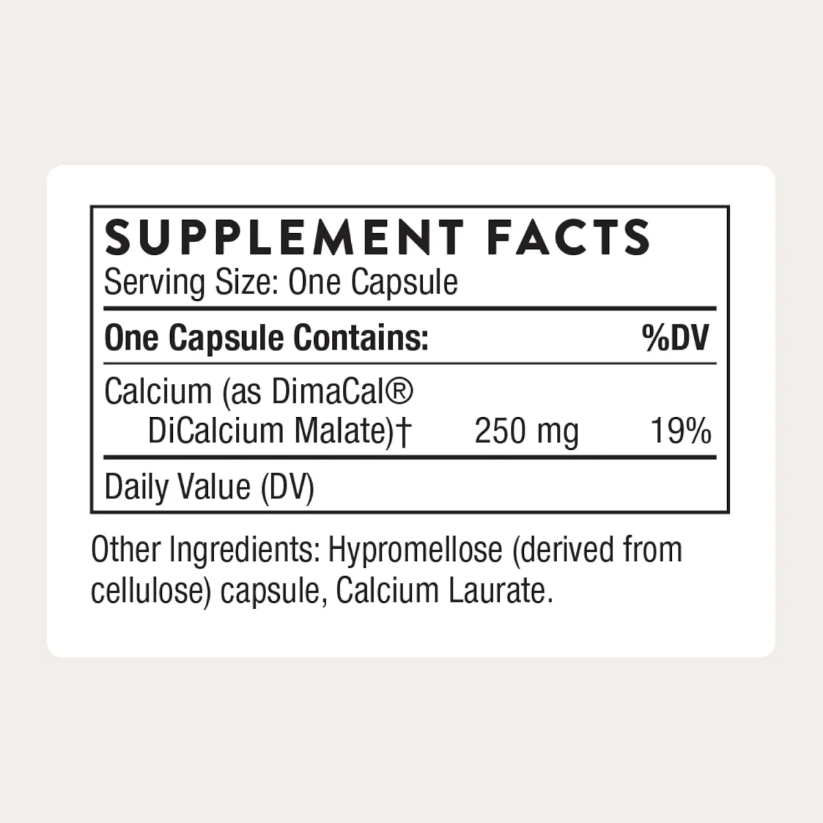 Thorne, Calcium, 120 Capsules (250 mg Per capsule)