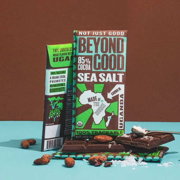 Beyond Good Organic 85% Cocoa Dark Chocolate Bar with Sea Salt