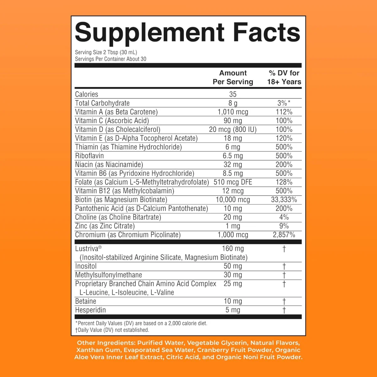 MaryRuth's, Liquid Morning Multivitamin + Hair Growth, Peach Mango, 30 fl oz (887 ml)