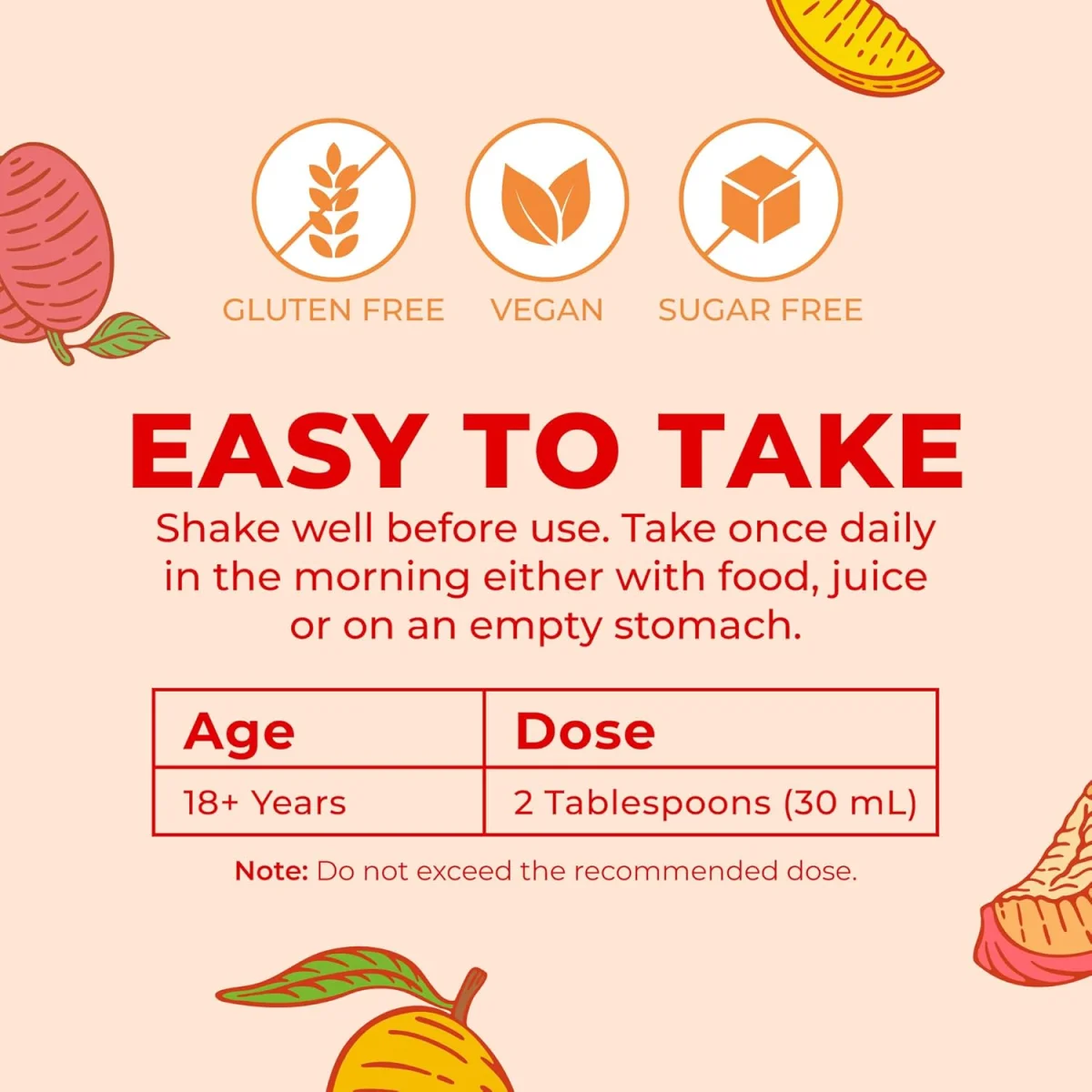 MaryRuth's, Liquid Morning Multivitamin + Hair Growth, Peach Mango, 30 fl oz (887 ml)