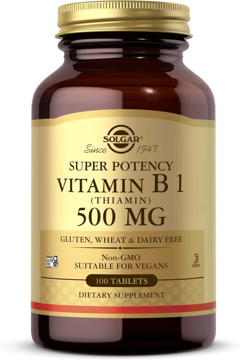 Solgar Vitamin B1 (Thiamin) - 500 mg - 100 Tablets