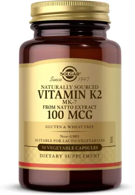 Solgar Vitamin K2 - 100 mcg - 50 Vegetable Capsules