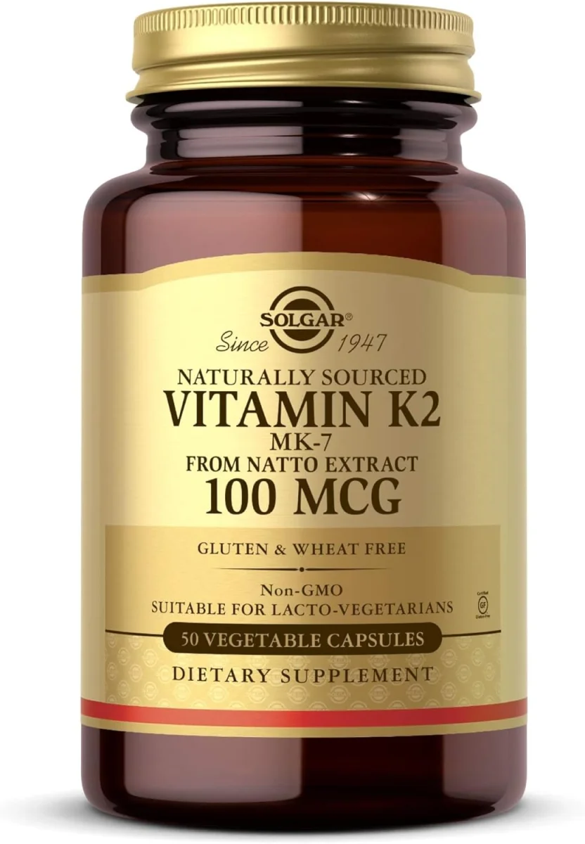 Solgar Vitamin K2 - 100 mcg - 50 Vegetable Capsules