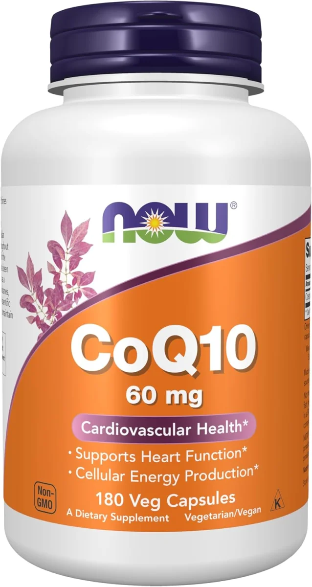 NOW CoQ10 60 mg - 180 Veg Capsules