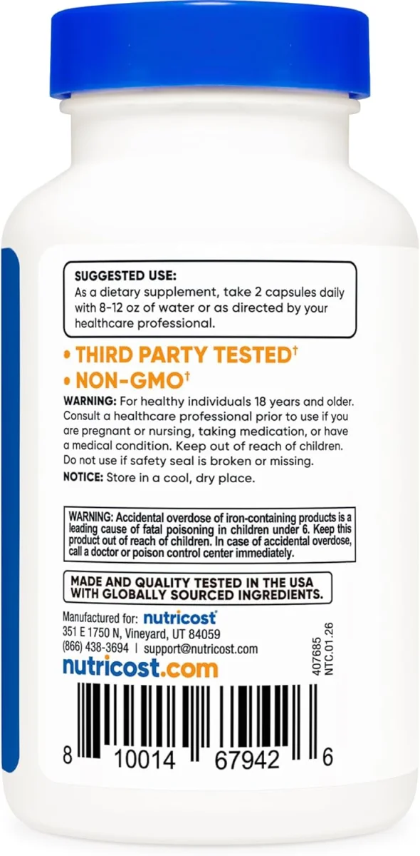 Nutricost Multivitamin Probiotics + 22 Vitamins & Minerals - 120 Capsules