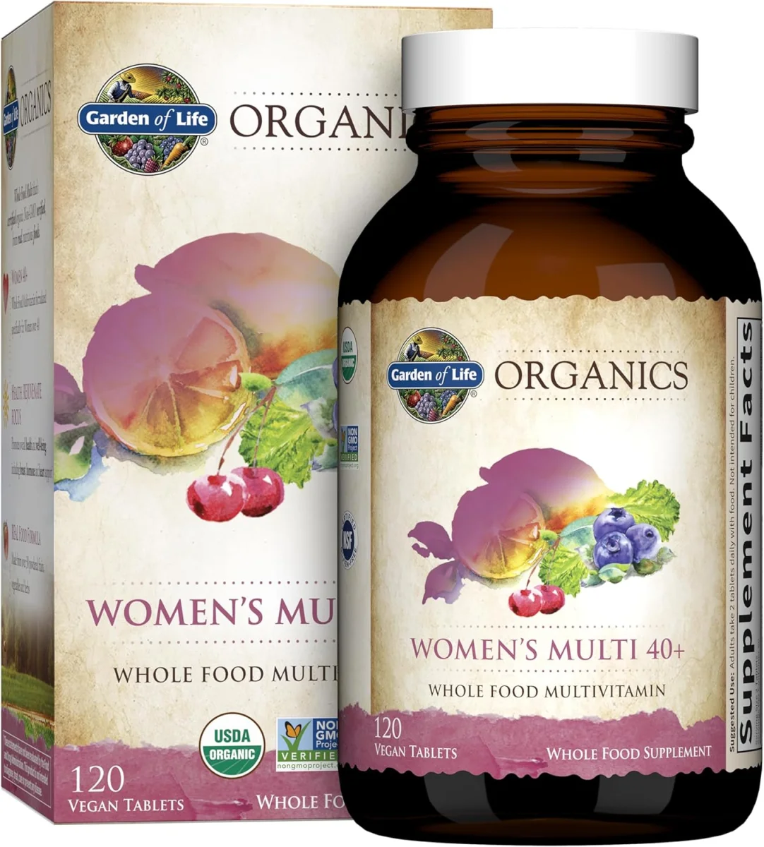 Garden of Life Organics Women's Multi 40 Plus - 120 Vegan Tablets