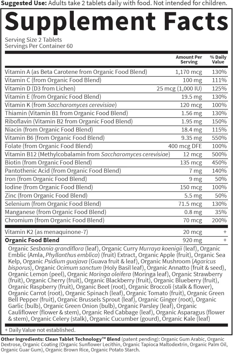 Garden of Life Organics Women's Multi - 120 Vegan Tablets