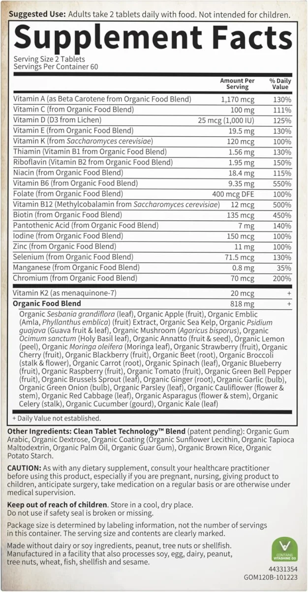 Garden of Life mykind Organics Mens Multi