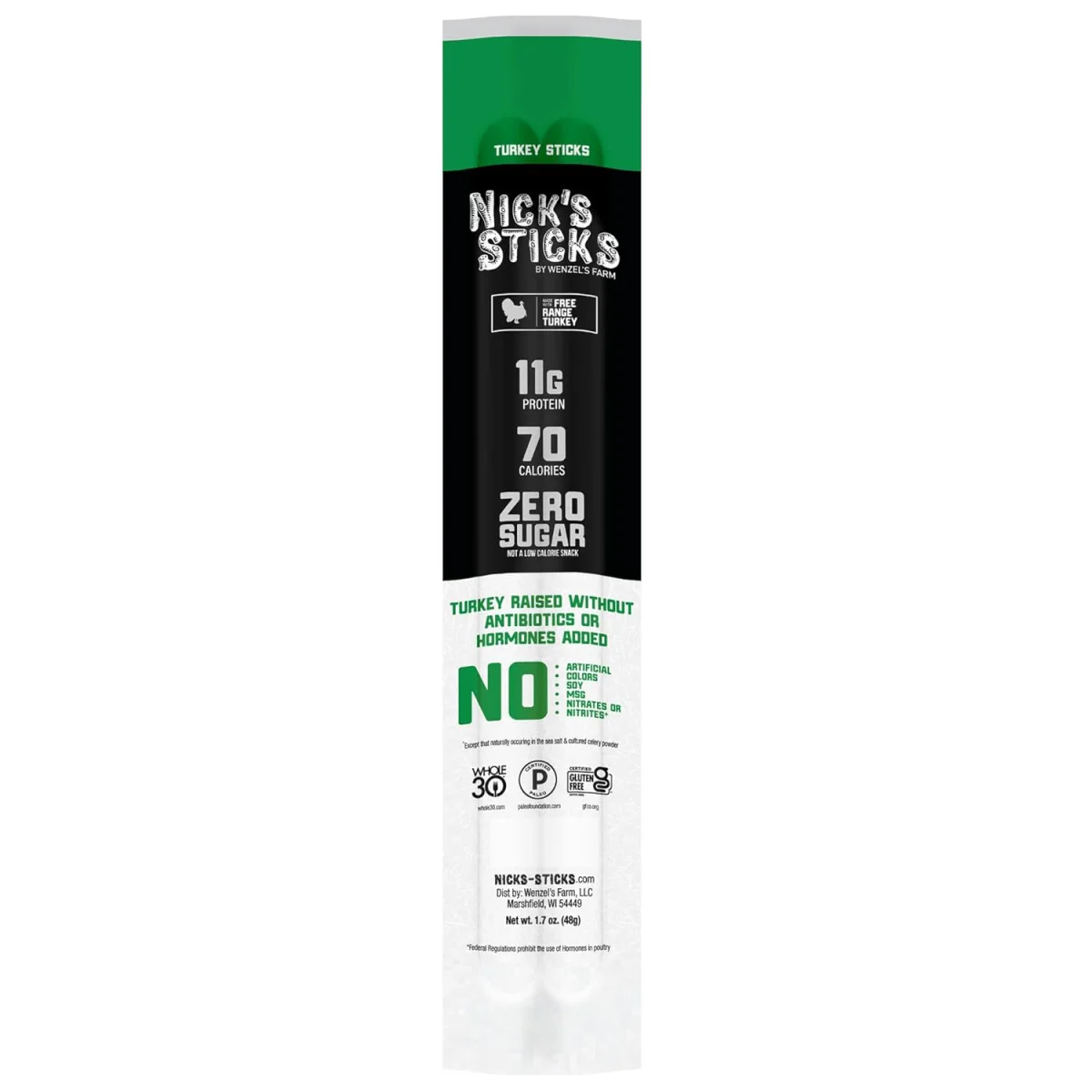 Nick's Sticks Free Range Turkey Snack Sticks - 1.7 oz