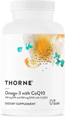 Thorne Omega-3 with CoQ10 - 90 Gel Caps