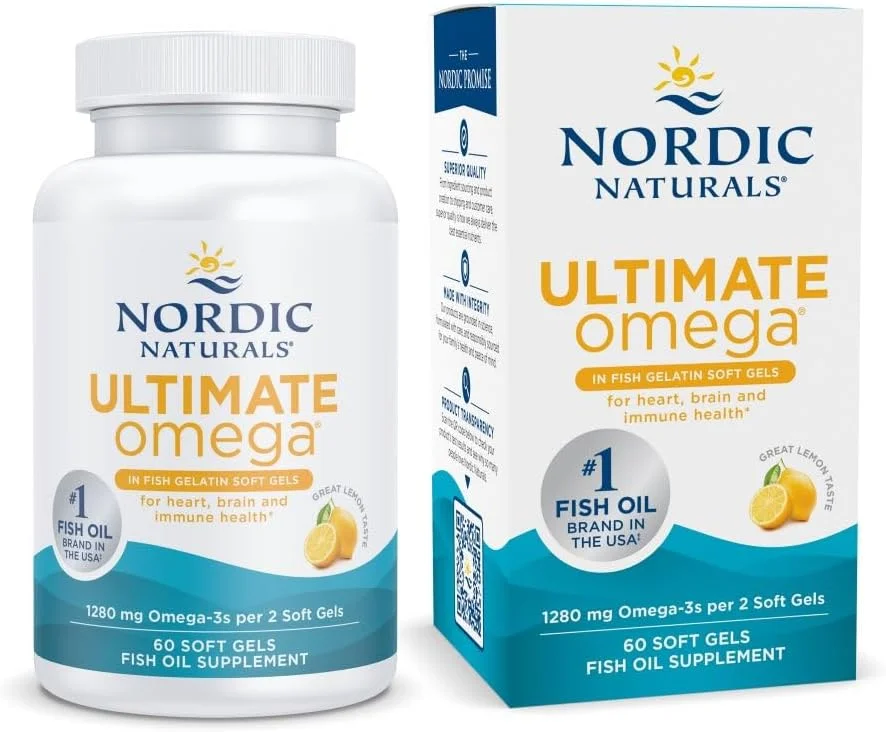 Nordic Naturals Ultimate Omega Lemon - 1000 mg - 60 Softgels
