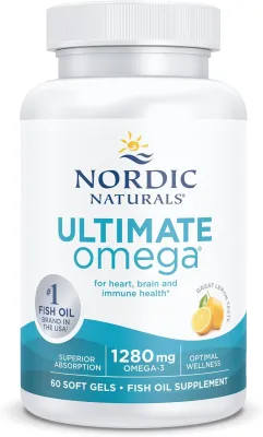 Nordic Naturals Ultimate Omega Lemon - 1000 mg - 60 Softgels