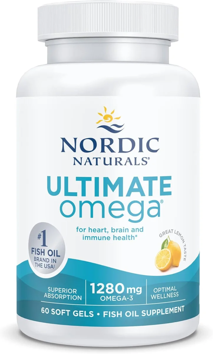Nordic Naturals Ultimate Omega Lemon - 1000 mg - 60 Softgels