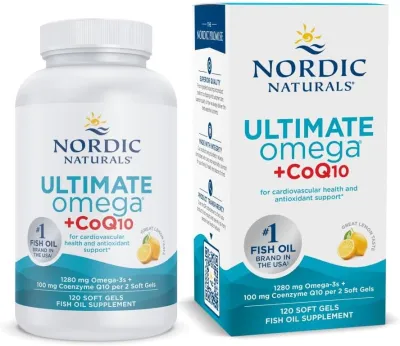 Nordic Naturals Ultimate Omega + CoQ10 Lemon - 1280 mg - 120 Softgels