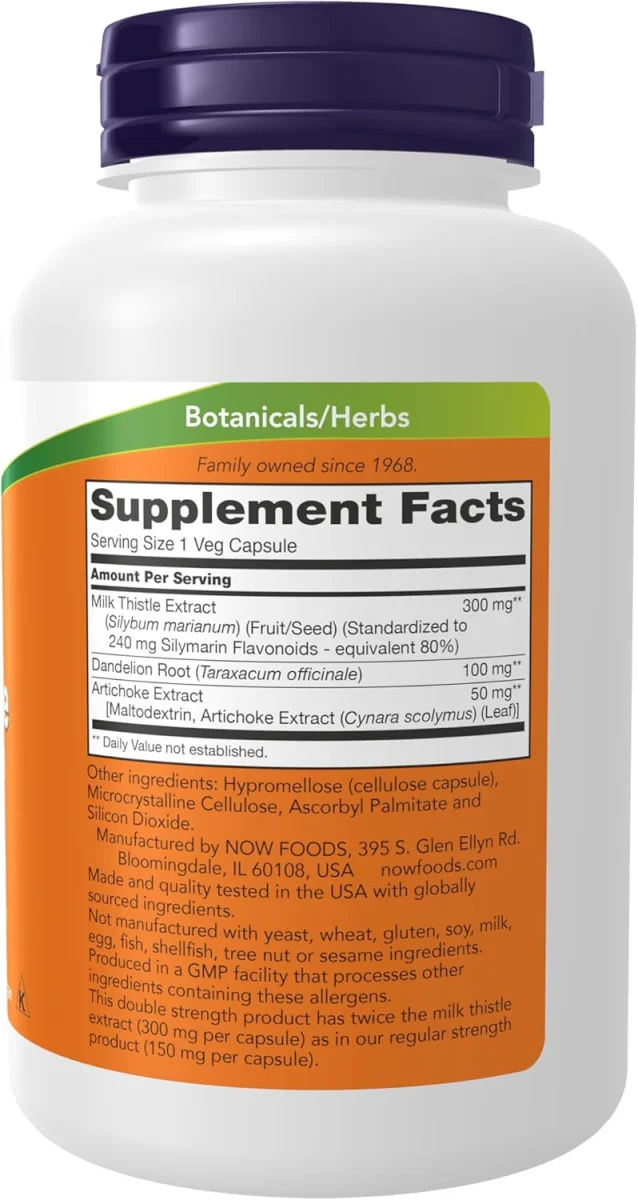 Now Foods Silymarin Milk Thistle Extract 300 mg