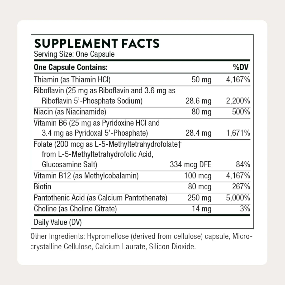 Thorne Stress B-Complex - 60 Capsules