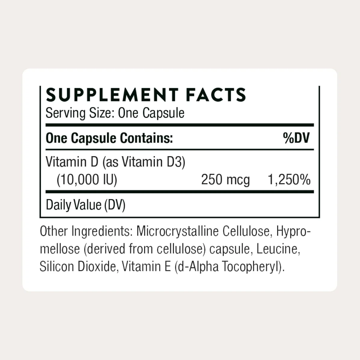 Thorne D-10000 - 60 Capsules