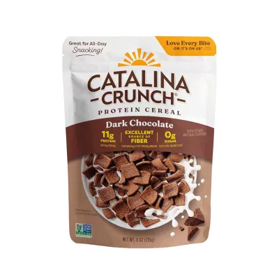Catalina Crunch Gluten Free Keto Friendly Cereal, Dark Chocolate - 9 oz