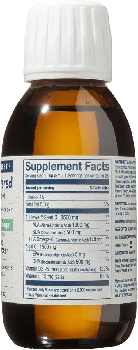 Wiley's Finest Catch Free Omega Full Spectrum Omega-3 Tropical Mango - 4.23 fl oz
