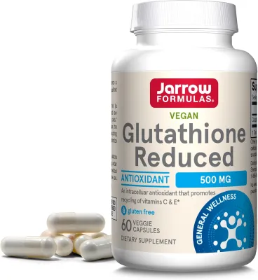 Jarrow Formulas Glutathione Reduced - 500 mg - 60 Veggie Capsules