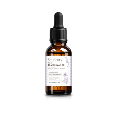 Seedeory Organic Black Seed Oil, Cold-Pressed & Unrefined - 1 fl oz