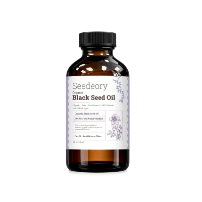Seedeory Organic Black Seed Oil, Cold-Pressed & Unrefined - 4 fl oz