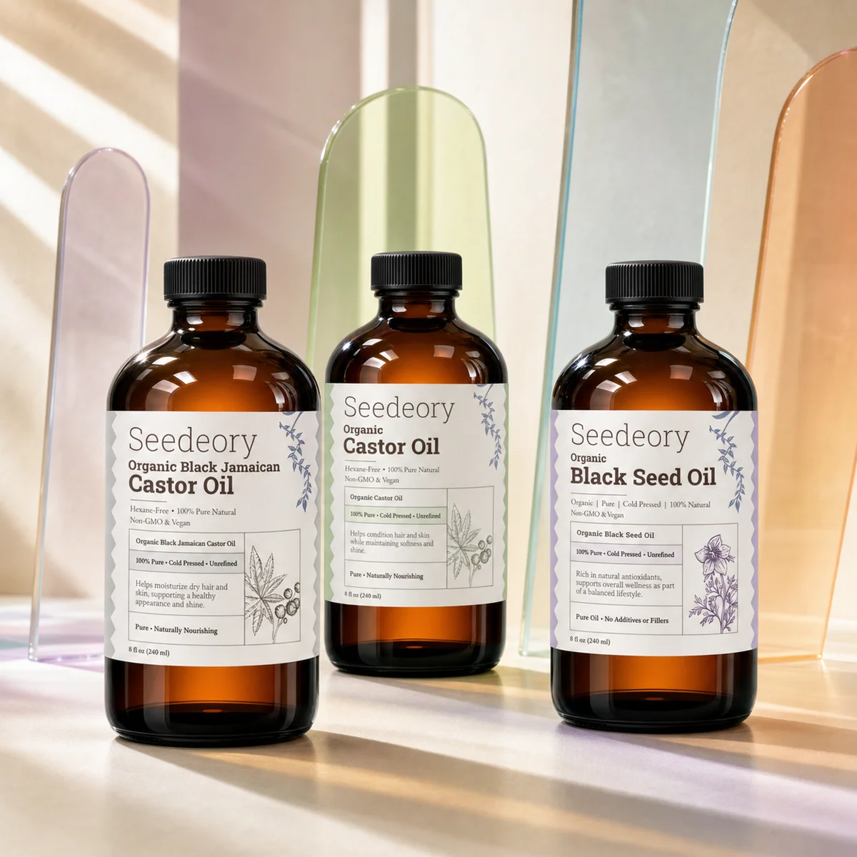 Seedeory Organic Black Seed Oil, Cold-Pressed & Unrefined - 8 fl oz