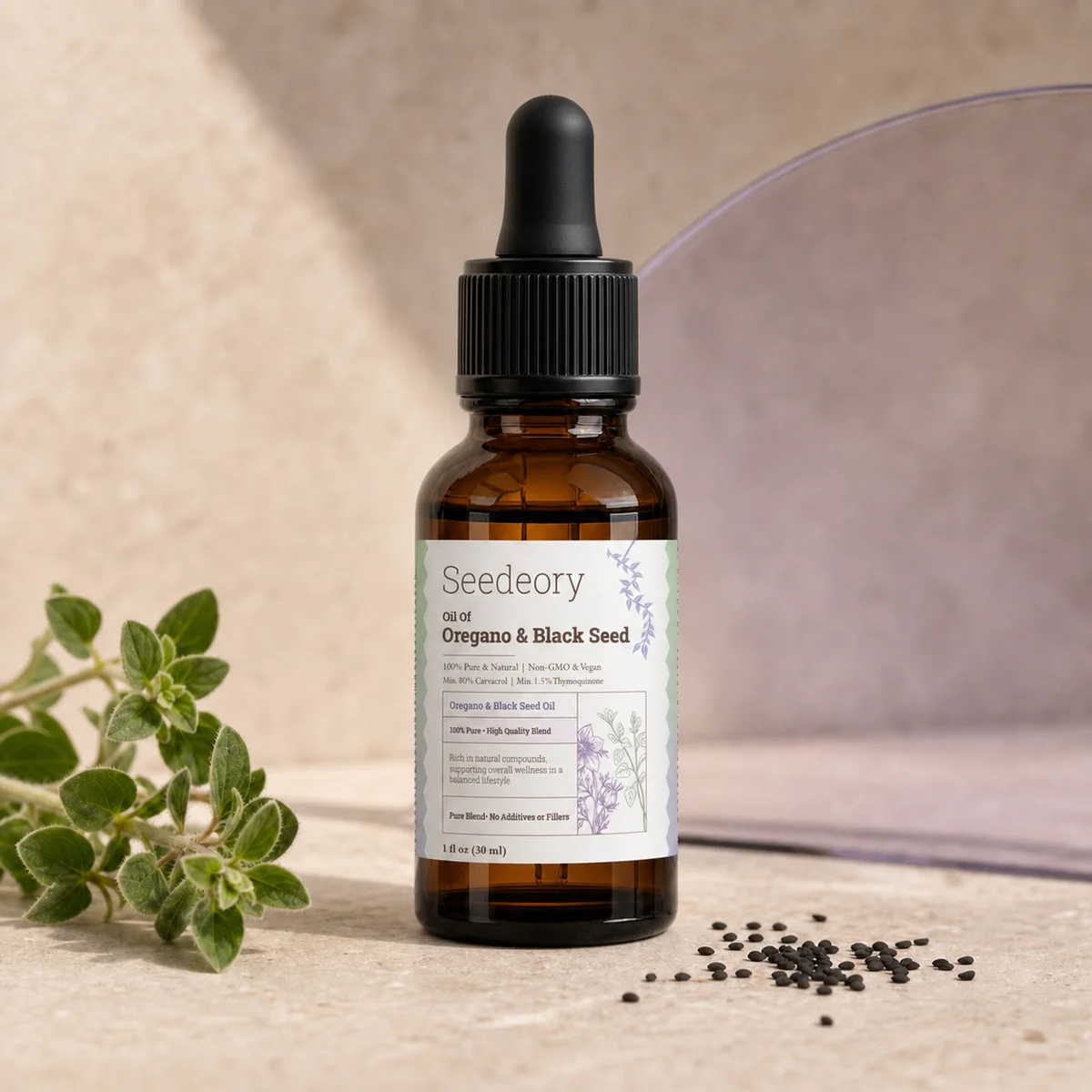 Seedeory Oil of Oregano & Black Seed - 1 fl oz