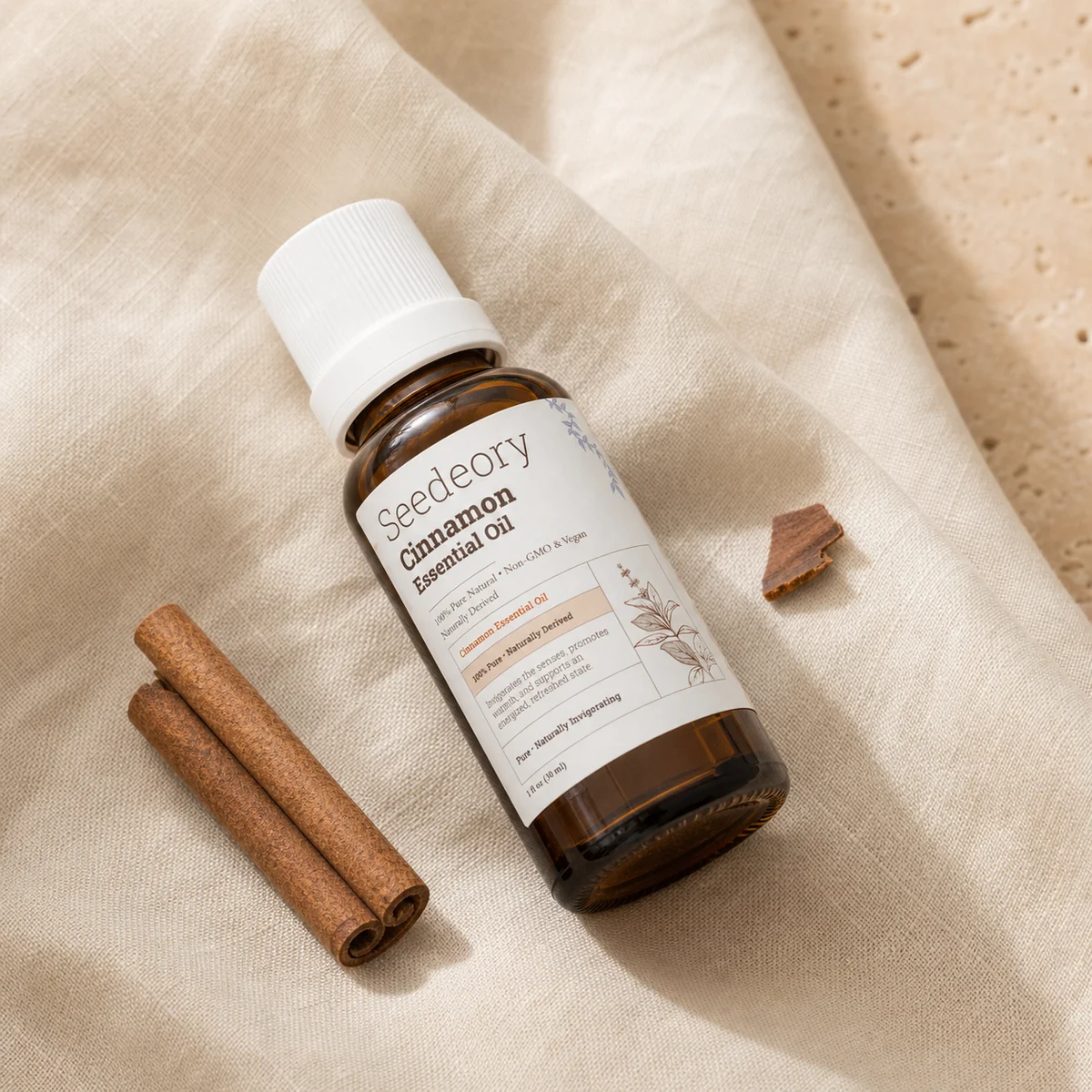 Seedeory Cinnamon Essential Oil, 100% Pure - 1 fl oz