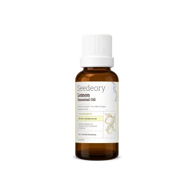 Seedeory Lemon Essential Oil, 100% Pure - 1 fl oz
