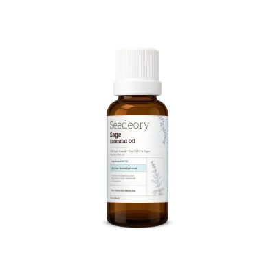 Seedeory Sage Essential Oil, 100% Pure - 1 fl oz