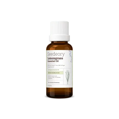 Seedeory Lemongrass Essential Oil, 100% Pure - 1 fl oz