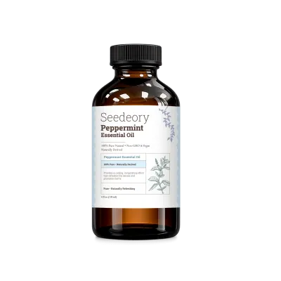 Seedeory Peppermint Essential Oil, 100% Pure - 4 fl oz