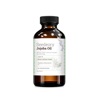 Seedeory Jojoba Oil, Cold-Pressed & Unrefined - 4 fl oz