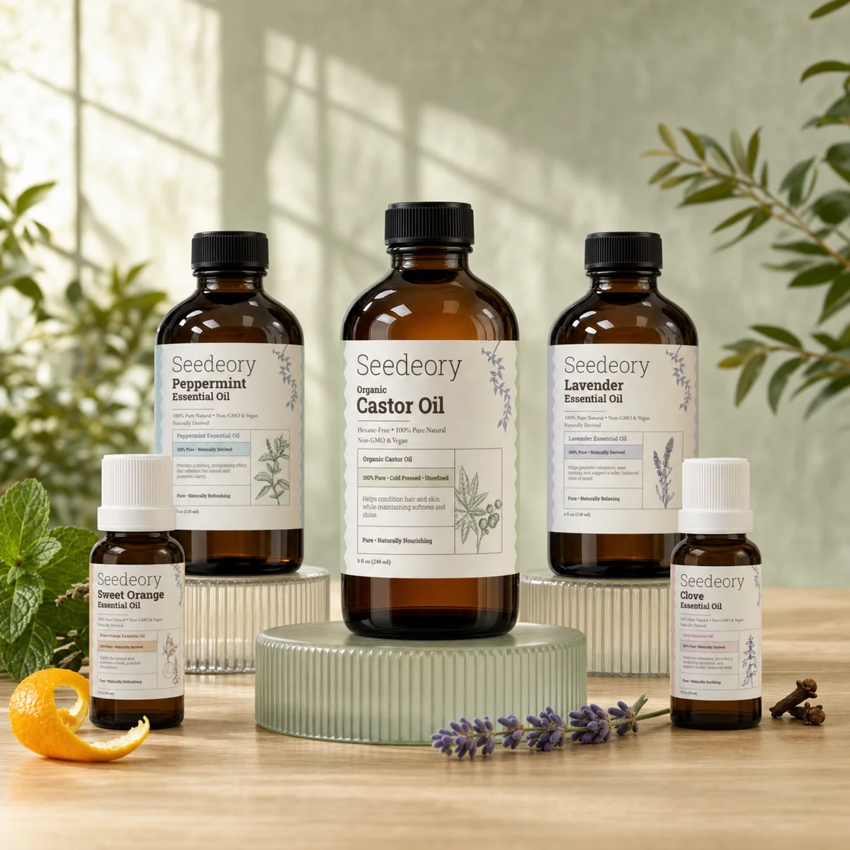 Seedeory Organic Castor Oil, Hexane-Free - 8 fl oz