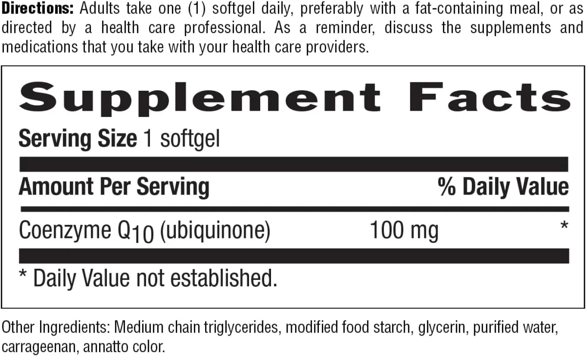Country Life Simply CoQ10 - 100 mg - 120 Vegan Softgels