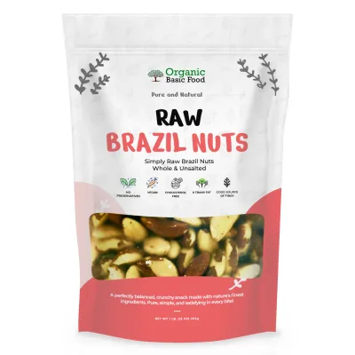 Raw Whole Brazil Nuts - 16 oz