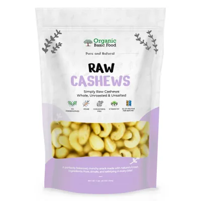 Raw Whole Cashews - 16 oz