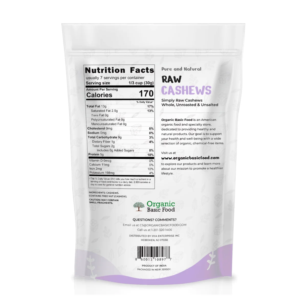 Raw Nuts Variety Pack - 6 Full-Size Bags