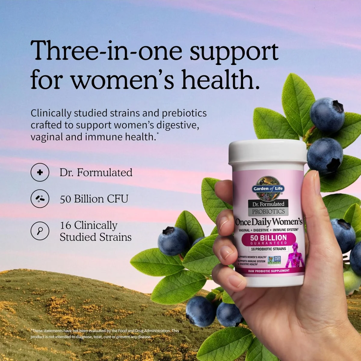 Garden of Life Dr. Formulated Probiotics Once Daily Women's - 50 billion - 30 Vegetarian Capsules