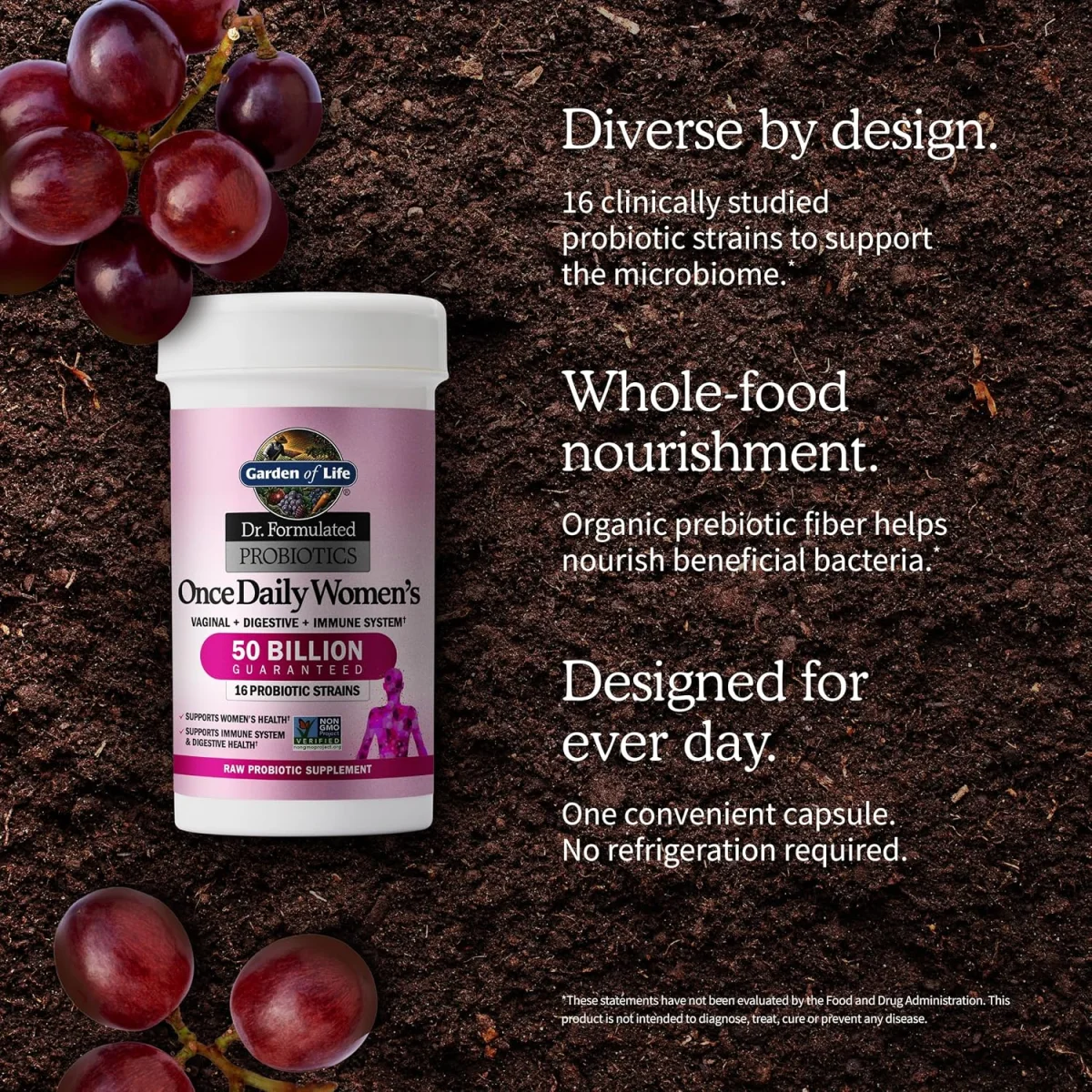 Garden of Life Dr. Formulated Probiotics Once Daily Women's - 50 billion - 30 Vegetarian Capsules