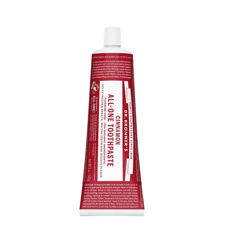 Dr. Bronner's Organic All-One Toothpaste Fluoride Free Cinnamon - 5 oz