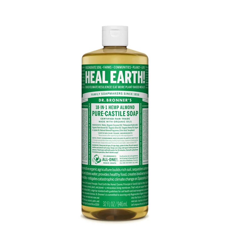 Dr. Bronner's 18-IN-1 Pure-Castile Magic Soap Almond - 32 fl oz