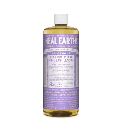 Dr. Bronner's 18-IN-1 Pure-Castile Magic Soap Lavender - 32 fl oz