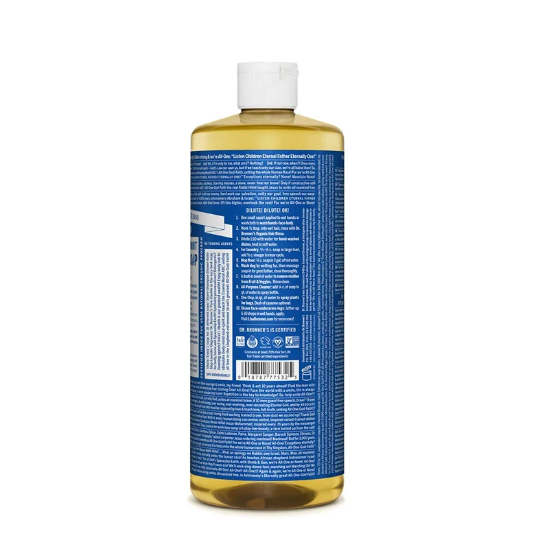 Dr. Bronner's 18-IN-1 Pure-Castile Magic Soap Peppermint - 32 fl oz